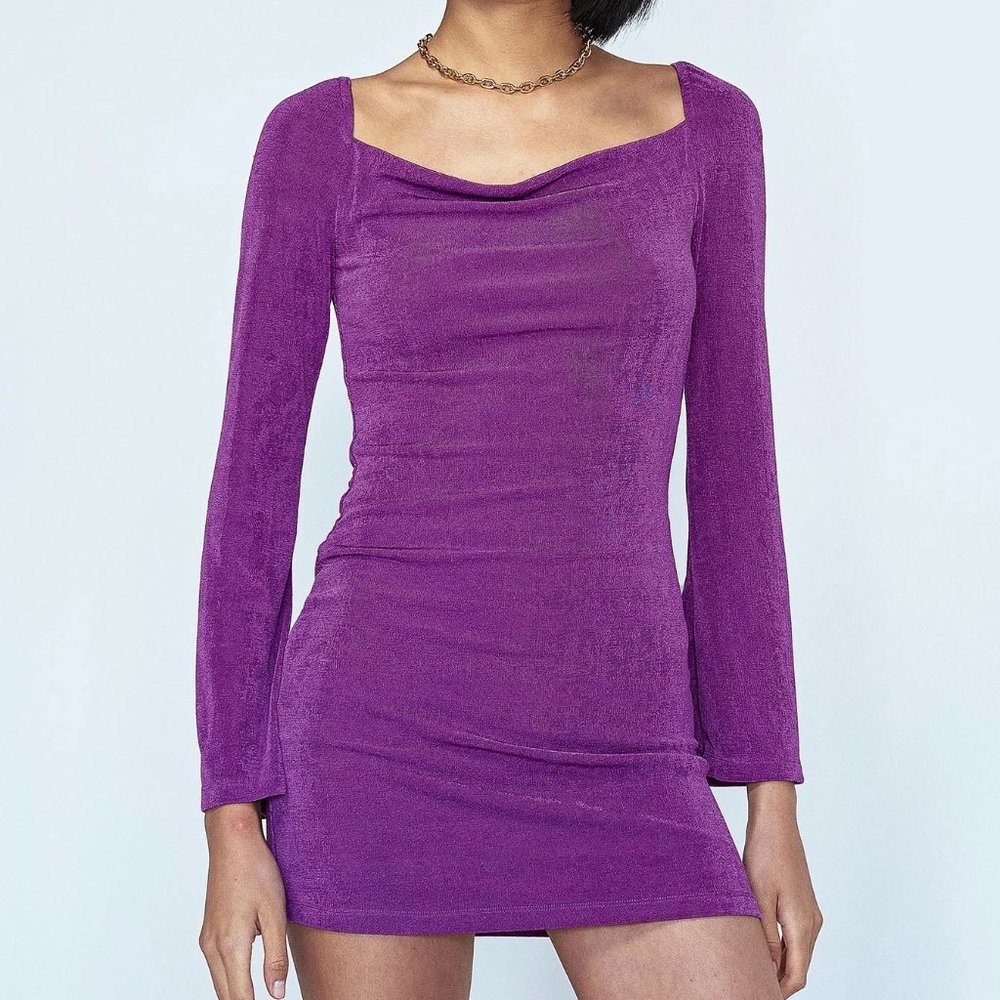 NEW Princess Polly Starlight Mini Dress Purple